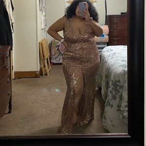 Rose Gold Sequin Dress